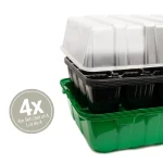 Lot de 4 mini serres M - 36x22x12cm - Romberg