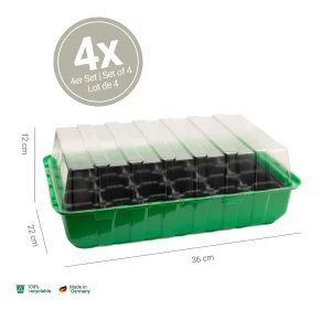 Mini serres M - Lot de 4 - 36x22x12cm - Romberg
