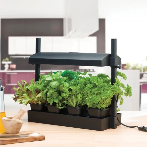 Mini potager urbain LED - Spectre complet 8W - Noir - Garland Products