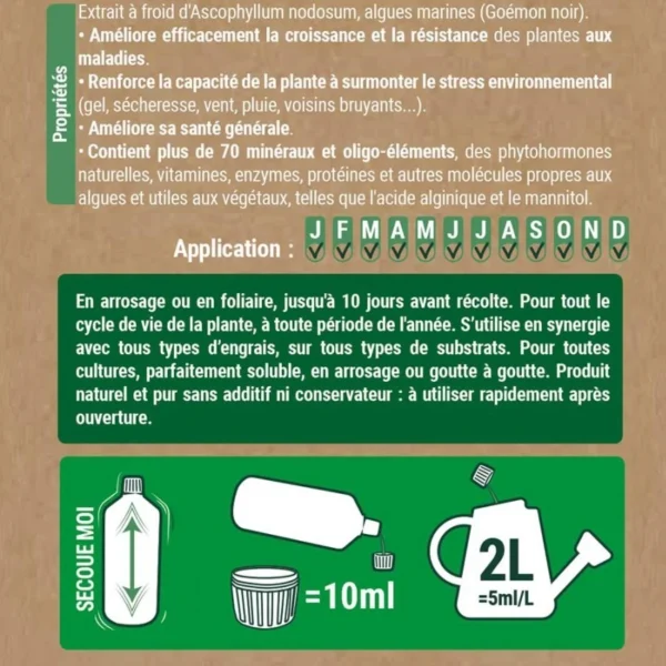 Seaweed - Biostimulant de préfloraison - Terra Aquatica