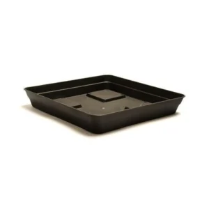Sous pot carrée - Noir - 27x27cm