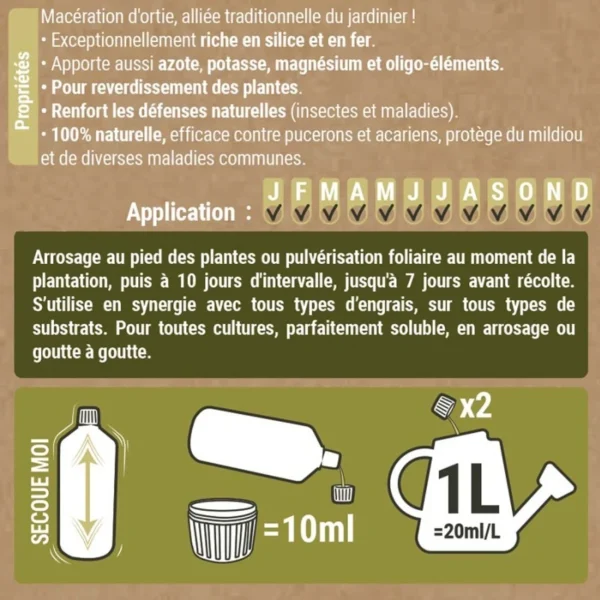Urtimax - Purin d'ortie ultra concentré - Terra Aquatica