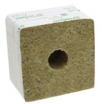 Cubes de laine de roche - 100x100x65mm - 27/35 - Carton de 216 pièces - Grodan DELTA