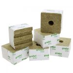Cubes de laine de roche - 100x100x65mm - 27/35 - Carton de 216 pièces - Grodan DELTA