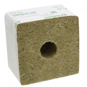 Cubes de laine de roche - 100x100x65mm - 27/35 - Carton de 216 pièces - Grodan DELTA
