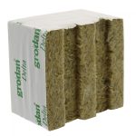 Cubes de laine de roche - 100x100x65mm - 40/40 - Carton de 216 pièces - Grodan DELTA
