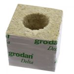 Cubes de laine de roche - 75x75x65mm - 40/40 - Carton de 384 pièces - Grodan DELTA