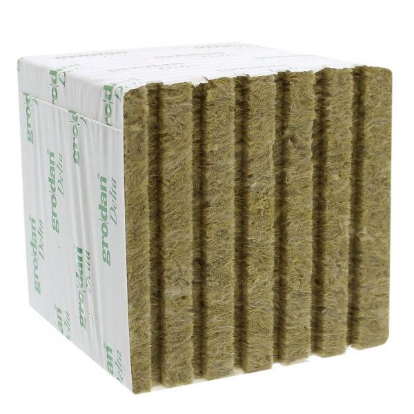 Cubes de laine de roche - 150x150x142mm - 40/40 - Carton de 48 pièces - Grodan DELTA