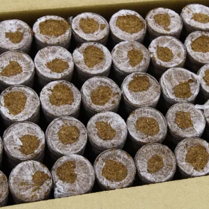 Pastilles de germination en tourbe et coco - 39x40mm - Carton de 1000 pièces - Jiffy