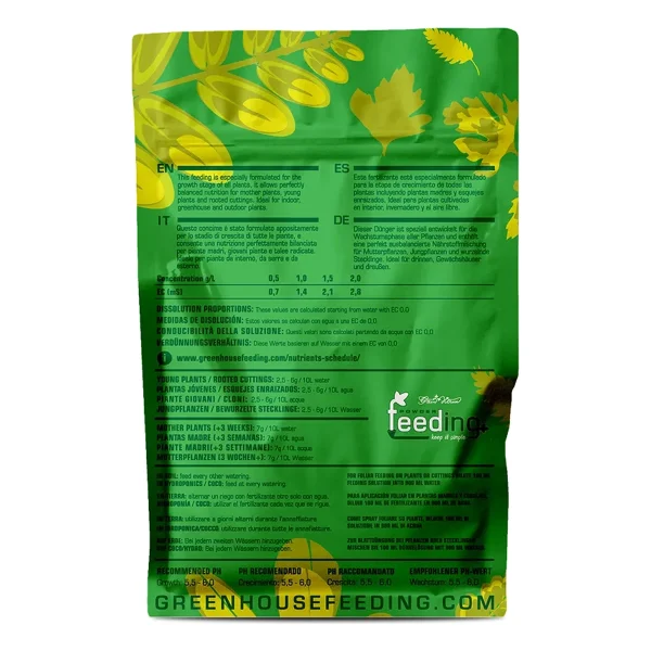 Grow Powder Feeding 1kg - Engrais de croissance sec - Green House Feeding