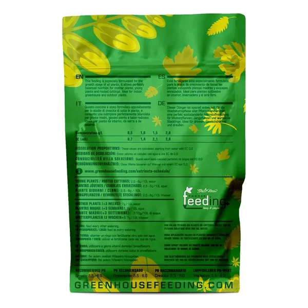 Grow Powder Feeding 500g - Engrais de croissance sec - Green House Feeding