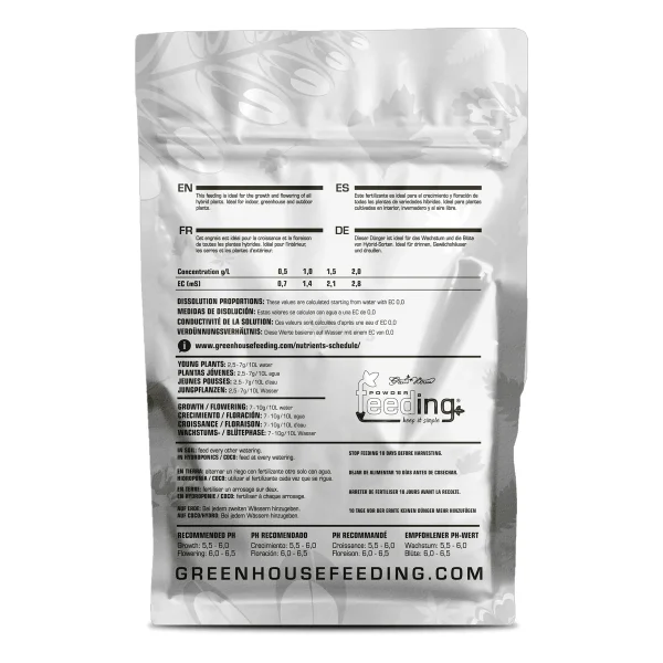 Hybrids Powder Feeding 1kg - Engrais de croissance et de floraison sec - Green House Feeding