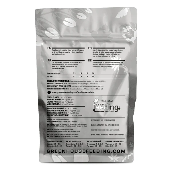 Hybrids Powder Feeding 500g - Engrais de croissance et de floraison sec - Green House Feeding