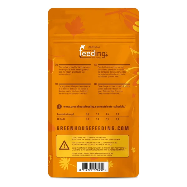 shortFlowering Powder Feeding 125g - Engrais de floraison sec - Green House Feeding